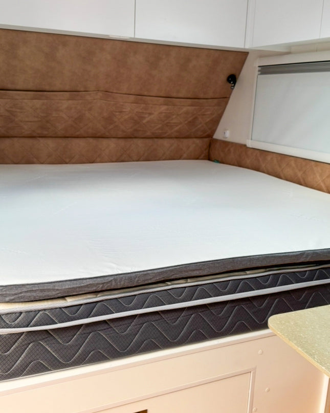 Wanderluxe™ Caravan Mattress Topper KING LEFT-CUT CORNER